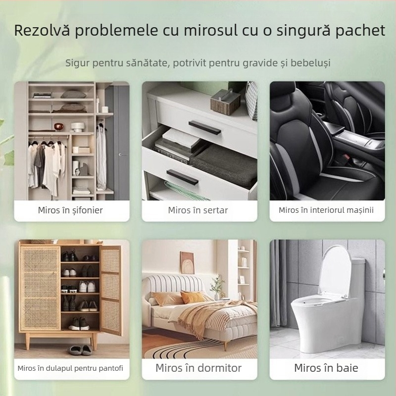 Parfum auto pentru interior cu flori uscate de iasomie și aromă de ceai Oolong, cristale nano-minerale, execuție naturală, design modern