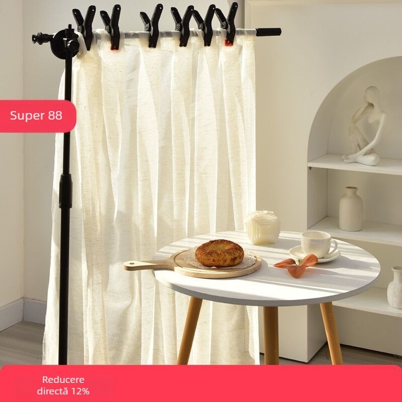 Fundal fotografic din bumbac – material pur, țesătură diafană, pentru fotografii still life și mâncare