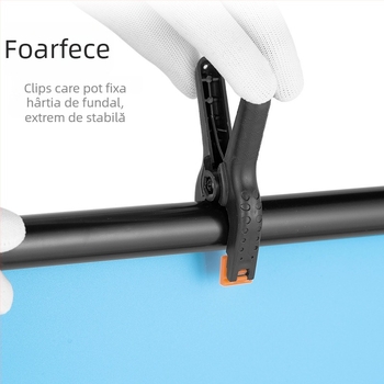 Zhijie Stativ pentru Fundal Fotografic, 3 secțiuni, Diametre țevi 2.2/1.8/1.6 cm, Greutate 0,95 kg