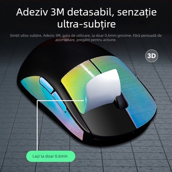Autocolante antiderapante din silicon pentru mouse Logitech GPW – design colorat, compatibil cu generația GPW