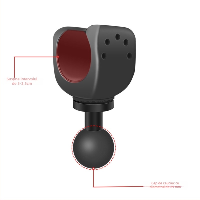 Staring 102 suport fix pentru dash cam auto cu adaptor gaură 1/4 inch; compatibil cu 10 modele; include adaptor; garanție națională