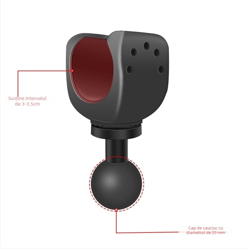 Staring 102 suport fix pentru dash cam auto cu adaptor gaură 1/4 inch; compatibil cu 10 modele; include adaptor; garanție națională