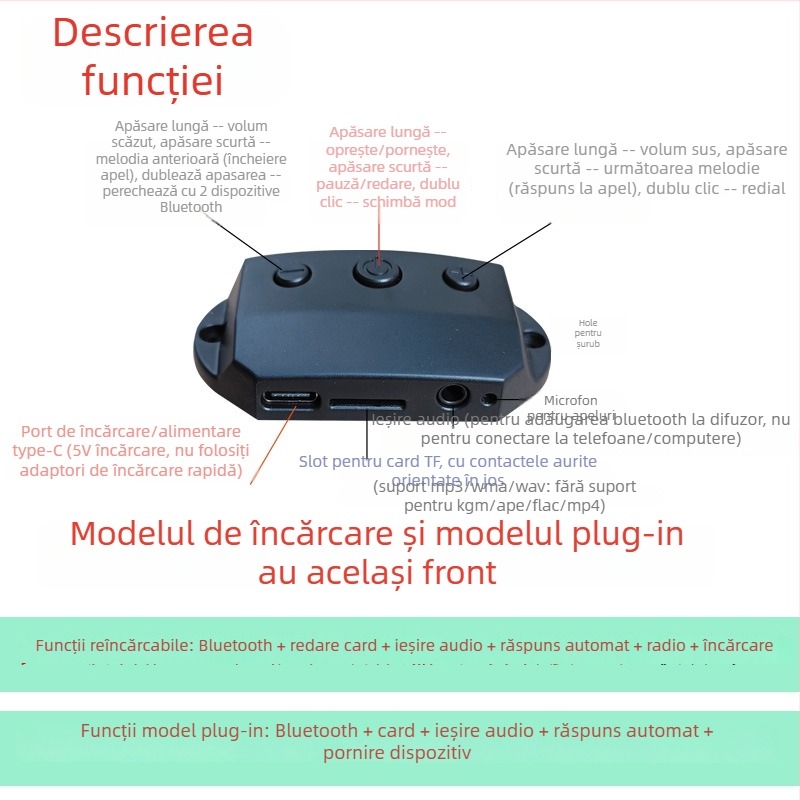 Modul Bluetooth audio receptor Armor PCB pentru difuzor, 2 straturi FR-4, Lead-Tin Plating