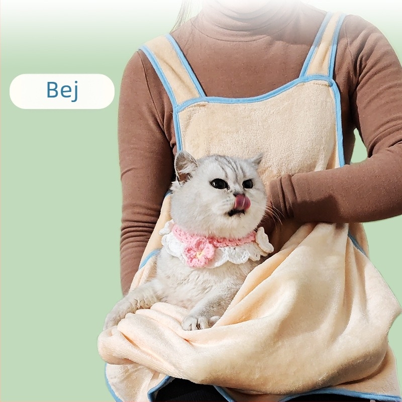 Șorț pentru pisici pentru îndepărtarea părului – fleece coral, brand Meow Meaning