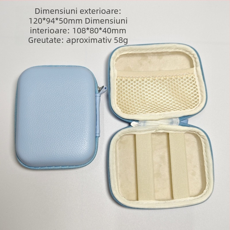 Geantă de stocare pentru cameră, husă dură EVA, rezistentă la praf și apă, capacitate de 1 kg, model 01, construcție din EVA compozit + țesătură