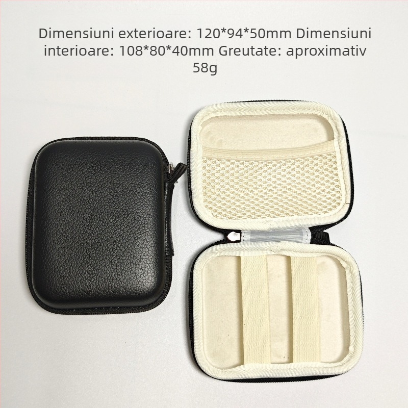Geantă de stocare pentru cameră, husă dură EVA, rezistentă la praf și apă, capacitate de 1 kg, model 01, construcție din EVA compozit + țesătură