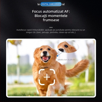 All-in-One Cameră 4K WiFi cu zoom optic 50x, senzor CMOS, ecran LCD de 3,0 inch