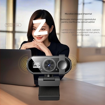 Cameră PTZ inteligentă pentru desktop, cu rezoluție 4K, senzor de 800k și interfață USB 2.0