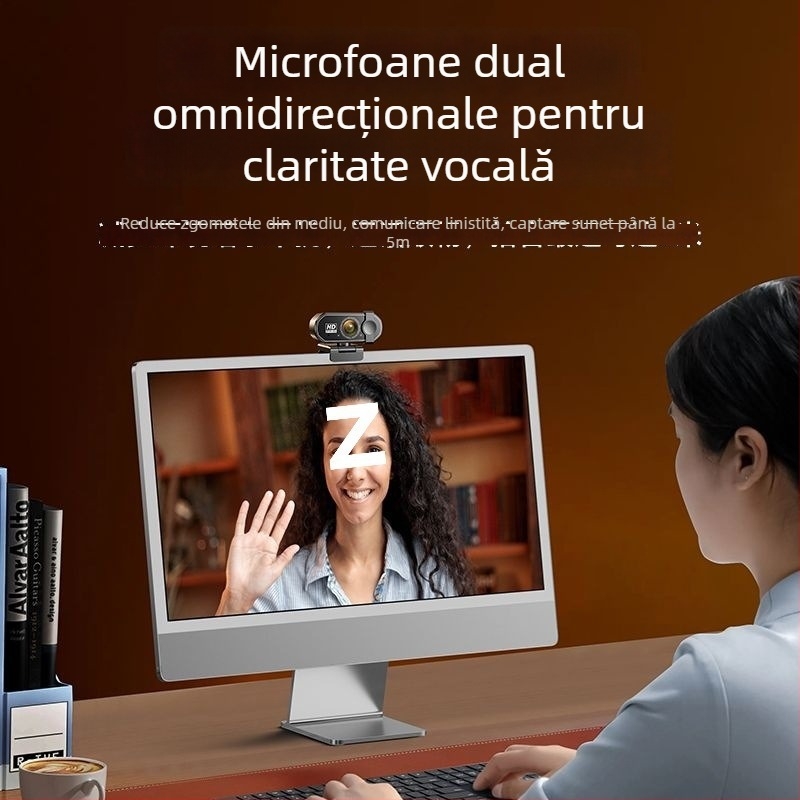 Cameră PTZ inteligentă pentru desktop, cu rezoluție 4K, senzor de 800k și interfață USB 2.0