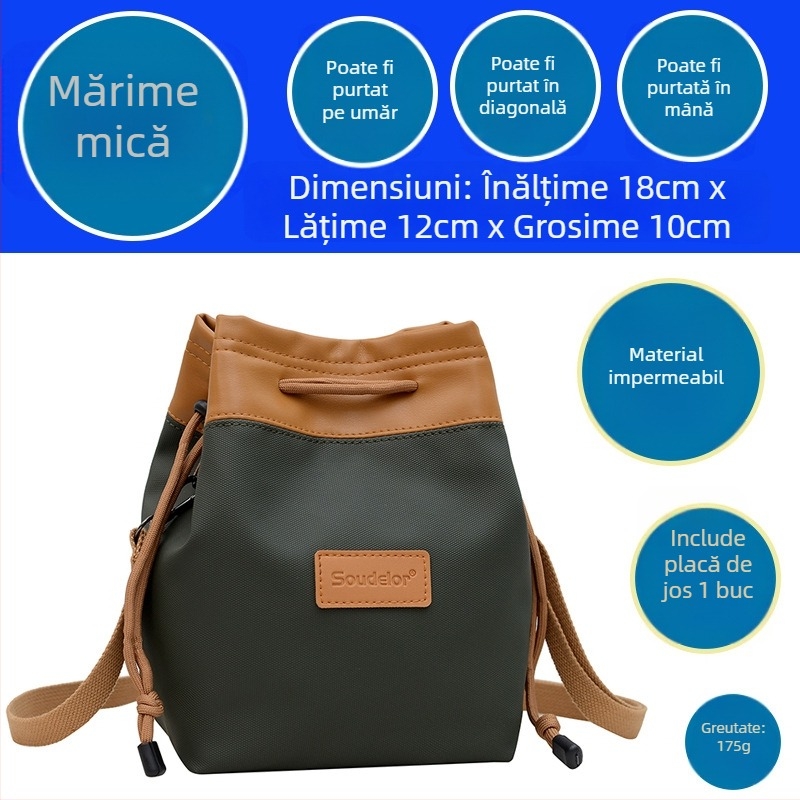 Geantă pentru cameră mirrorless — ultraușoară, PU, impermeabilă, stil geantă de mână, curea de umăr curbată, potrivită pentru SLR și obiective