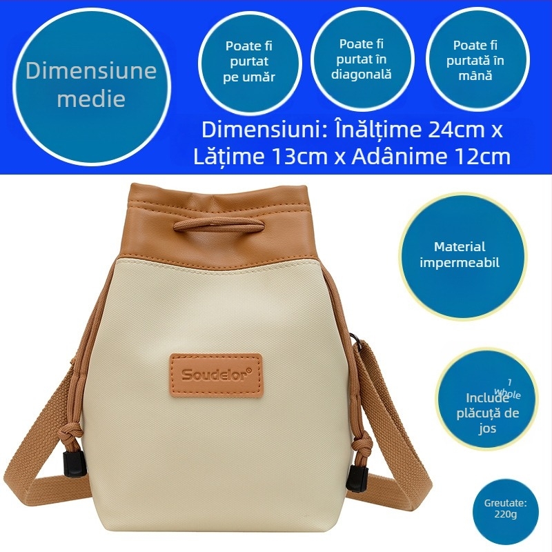 Geantă pentru cameră mirrorless — ultraușoară, PU, impermeabilă, stil geantă de mână, curea de umăr curbată, potrivită pentru SLR și obiective