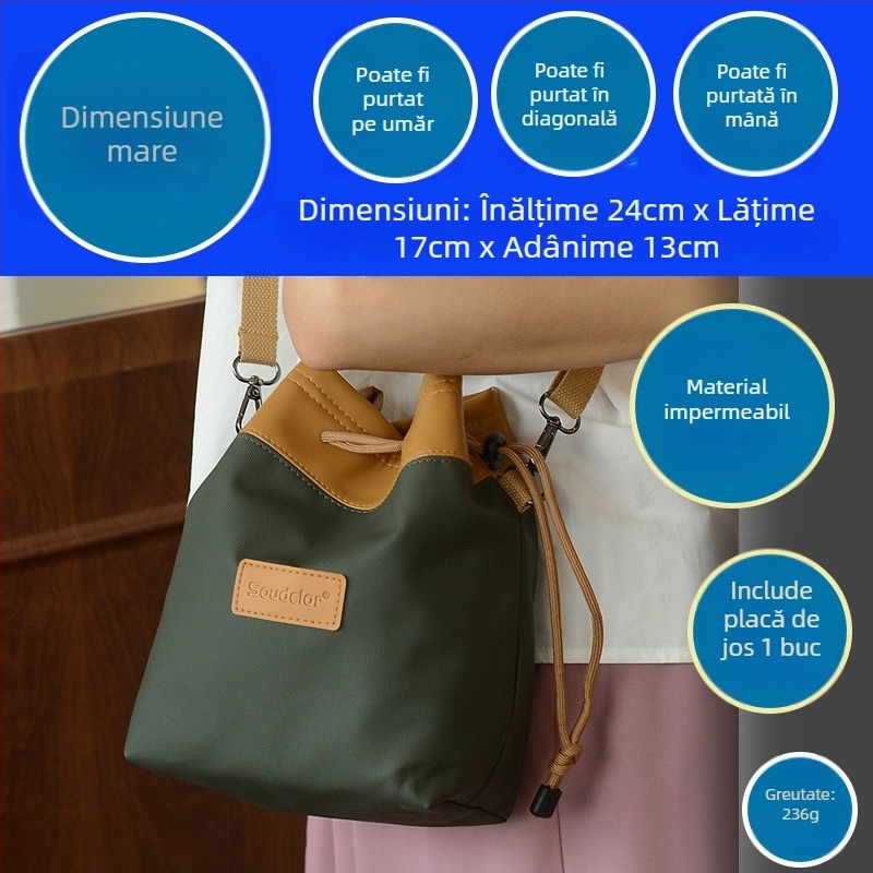 Geantă pentru cameră mirrorless — ultraușoară, PU, impermeabilă, stil geantă de mână, curea de umăr curbată, potrivită pentru SLR și obiective