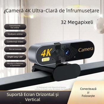 Cameră PTZ inteligentă pentru desktop, 4K, senzor 800K, USB 2.0