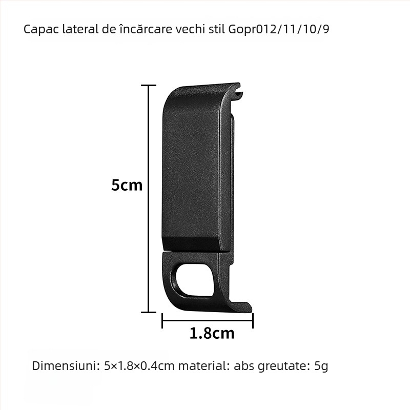 GoPro 10/11/12/13 cadru plastic cu protecție anti-cadere și capac baterie – Material PA; include cadru, bază, șuruburi lungi, capac obiectiv, capac baterie; ambalaj inclus; compatibil GoPro 9