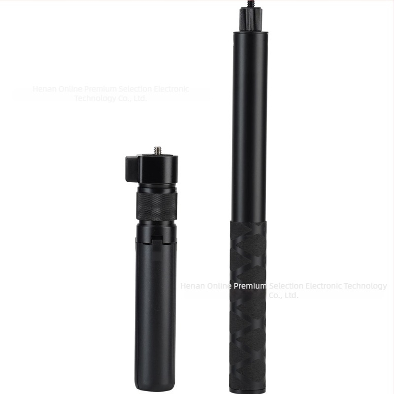 Trepied cu mâner rotativ din aliaj de aluminiu, extensie pentru camere Insta360 și camere panoramice DJI, model Zd-0258, 4 secțiuni, sarcină maximă până la 2 kg