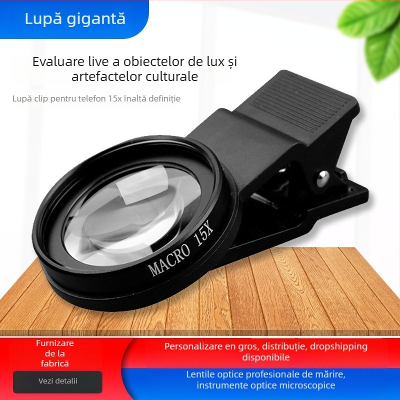 Baster Bst-30x lentilă macro pentru telefon mobil, cu acoperire HD