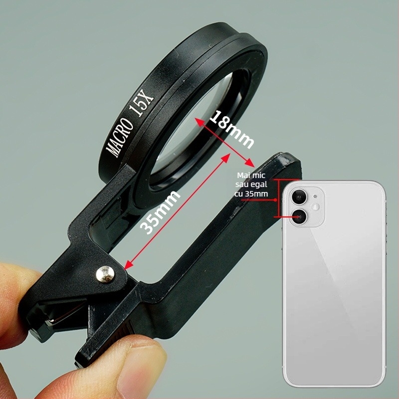 Baster Bst-30x lentilă macro pentru telefon mobil, cu acoperire HD