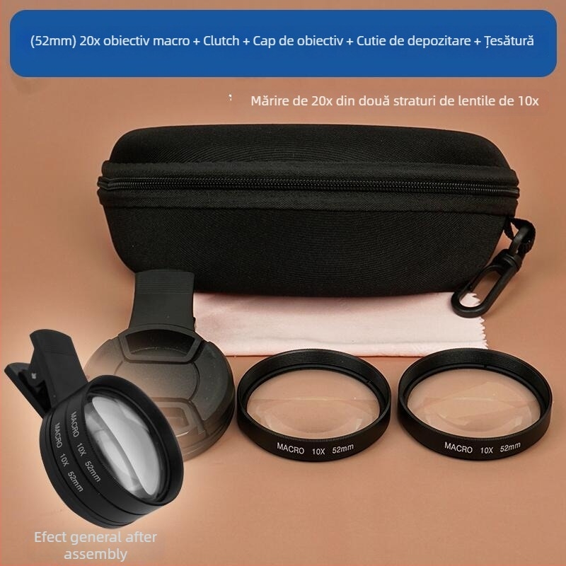 Baster Bst-30x lentilă macro pentru telefon mobil, cu acoperire HD