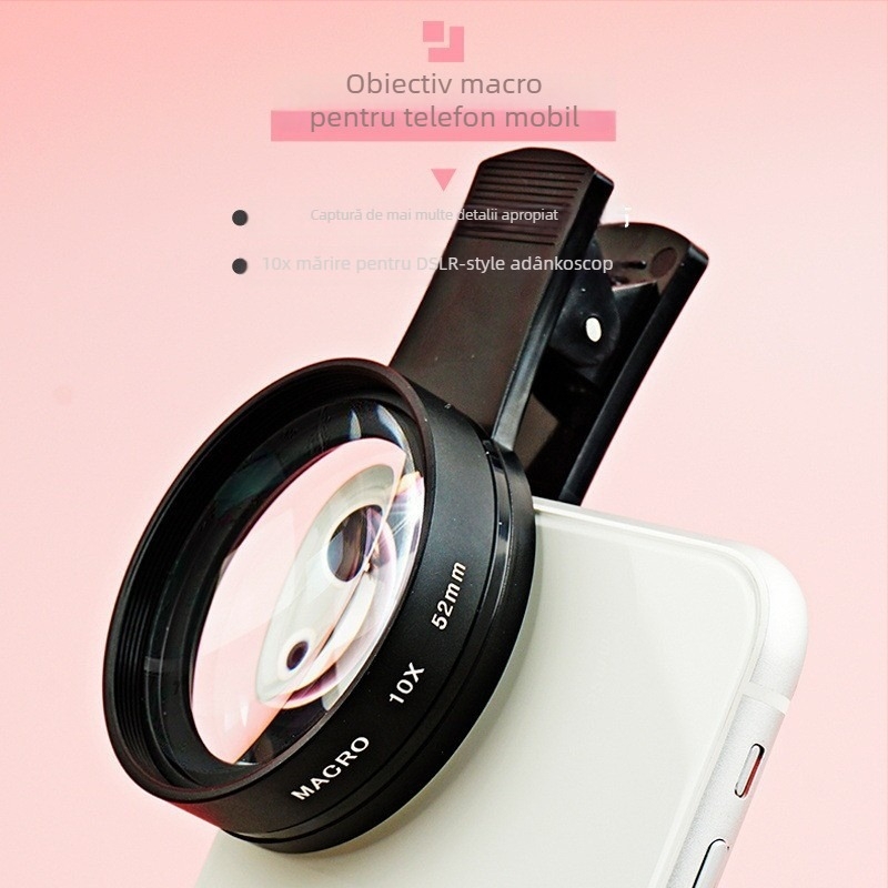 Baster Bst-30x lentilă macro pentru telefon mobil, cu acoperire HD
