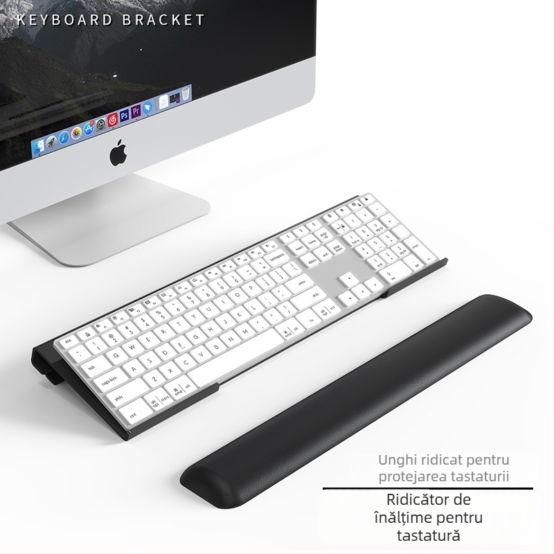 Suport de masă pentru tastatură, din silicon, anti-alunecare, model 240208, pentru birou, lansat în primăvara 2024.