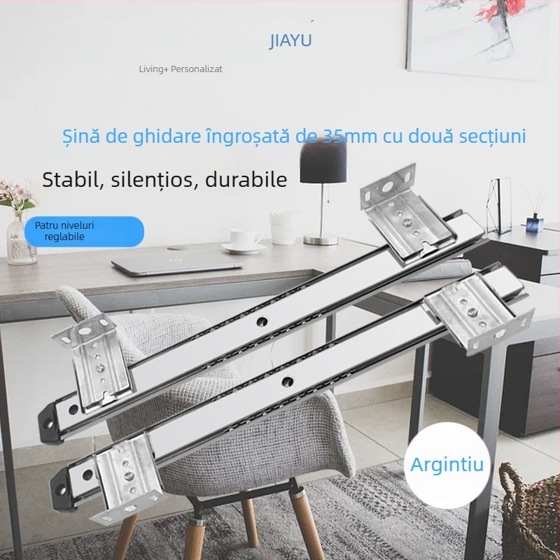 Jia Yu 2710A Tavă pentru tastatură, material: placă rece, finisaj: galvanizat și negru placat, stil modern minimalist, personalizare disponibilă