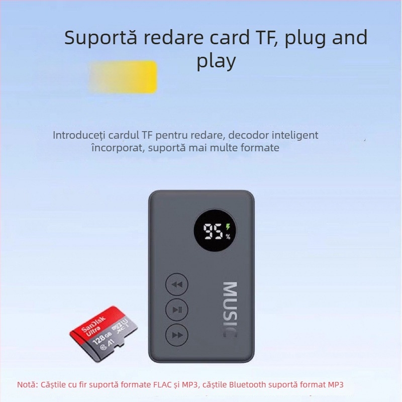 MP3 player portabil cu Bluetooth, slot pentru card, Model 816, Număr de Produs GC2ddeJk, Garantie 1 an