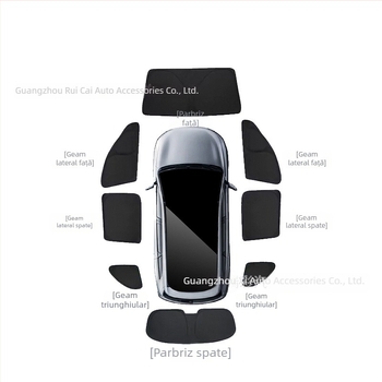 Compatibil cu Wenjie M5/M7/M8/M9 — Umbrelă pentru geamuri și perdea de intimitate pentru geamuri laterale, protecție solară și izolație termică a întregului vehicul, panou pentru camping