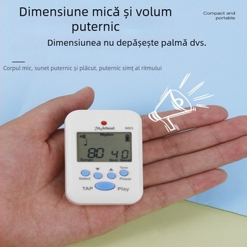 Metronom de pian - Model M65, ABS plastic, Metronom, tuner și ton variabil; potrivit pentru pian, chitară, guzhen, tobe, vioară, erhu și saxofon.