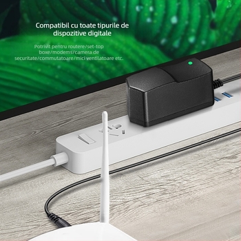 Adaptor de alimentare 12V 1A, 12W, cu două faze, NIU ZHI XING