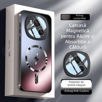 Husă pentru telefon HONOR Magic6 cu protecție a obiectivului, husă acrilică mată (Material: acrilic; Finisaj: mat; Personalizare: Suportată; Funcție: Anti-cădere; Modele compatibile: HONOR)