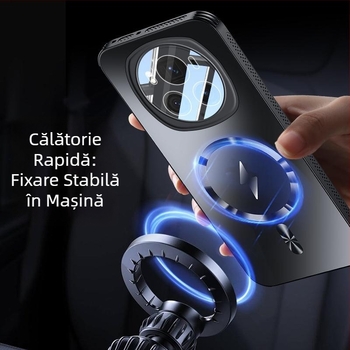 Husă pentru telefon HONOR Magic6 cu protecție a obiectivului, husă acrilică mată (Material: acrilic; Finisaj: mat; Personalizare: Suportată; Funcție: Anti-cădere; Modele compatibile: HONOR)