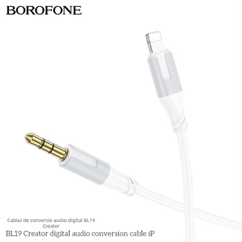 Borofone BL24 cablu audio USB-C, placat cu aur, miez din cupru tinat, izolație TPE, ROHS certificat