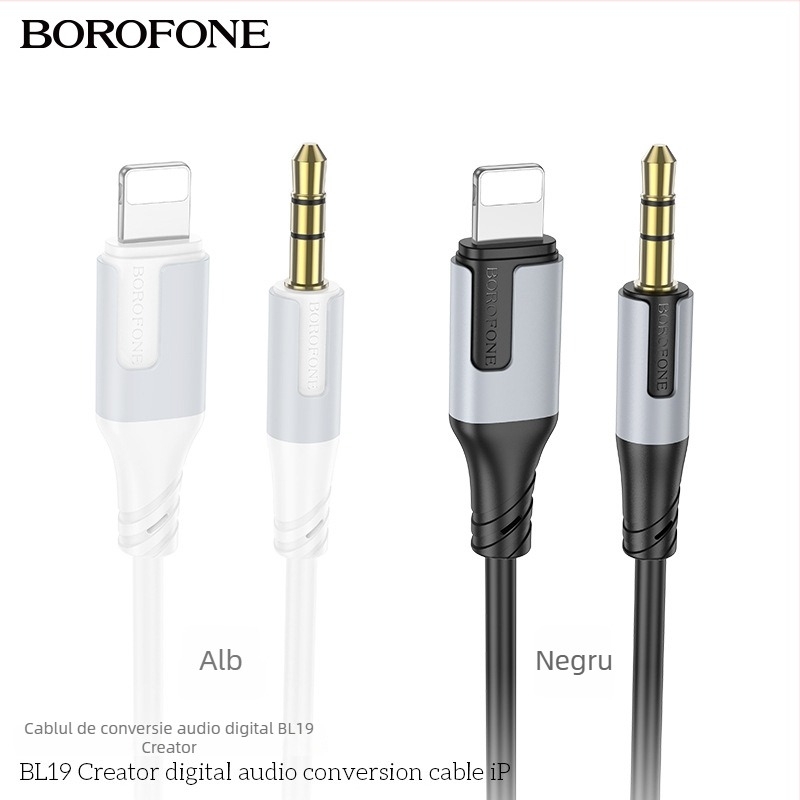 Borofone BL24 cablu audio USB-C, placat cu aur, miez din cupru tinat, izolație TPE, ROHS certificat