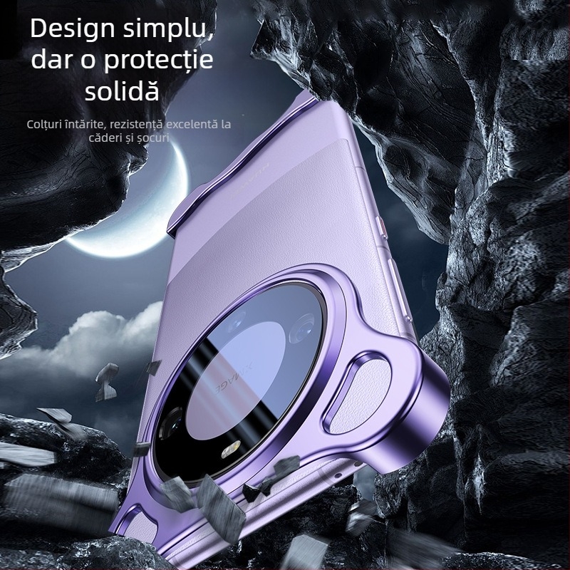 Husa Huawei Mate70 Frameless din aliaj de aluminiu, cu protecție a obiectivului – Rezistentă la căderi, disipare a căldurii, rezistență la uzură, antiamprentă