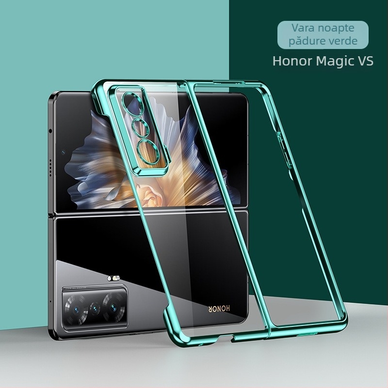 Carcasă PC electroplacată pentru Honor Magic Vs, acoperire totală, rezistență la cădere, antiamprente