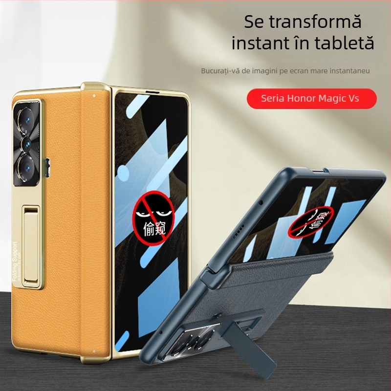 Husă pentru telefon Glory Magic Vs - husă tip clapet din piele, pentru ecran pliabil, protecție anti-cădere, design cu balamă, material PC
