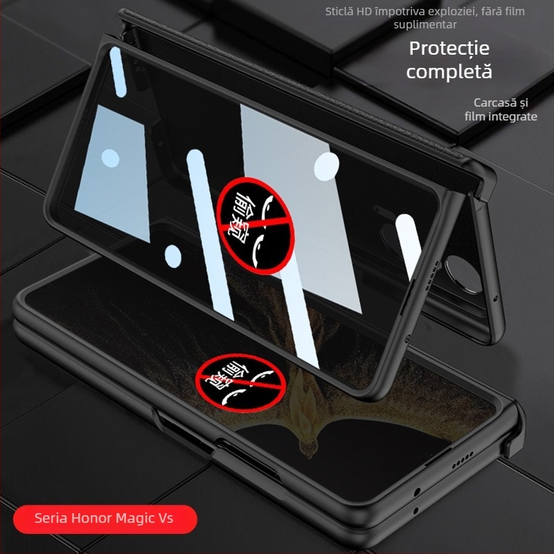Husă pentru telefon Glory Magic Vs - husă tip clapet din piele, pentru ecran pliabil, protecție anti-cădere, design cu balamă, material PC