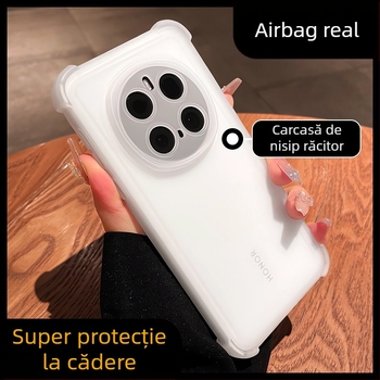Carcasă pentru telefon Huawei cu design semi-transparent, finisaj mat, ultra-subțire cu disipare a căldurii, protecție completă a obiectivului și protecție la căderi