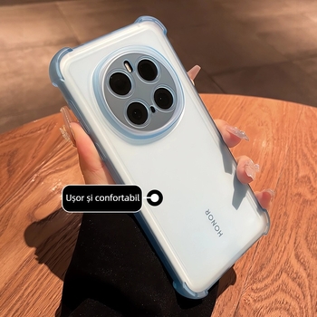 Carcasă pentru telefon Huawei cu design semi-transparent, finisaj mat, ultra-subțire cu disipare a căldurii, protecție completă a obiectivului și protecție la căderi