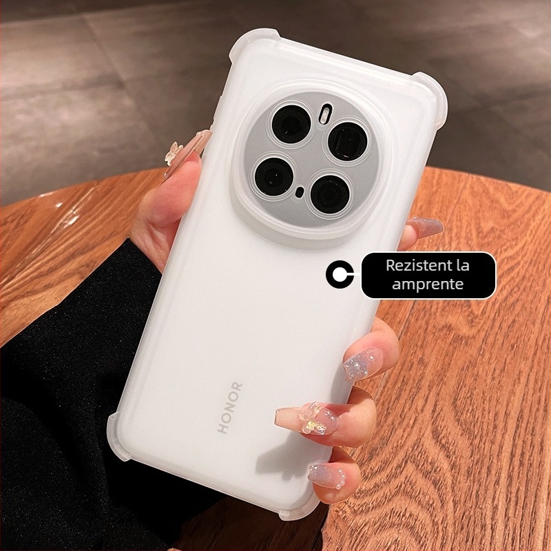 Carcasă pentru telefon Huawei cu design semi-transparent, finisaj mat, ultra-subțire cu disipare a căldurii, protecție completă a obiectivului și protecție la căderi