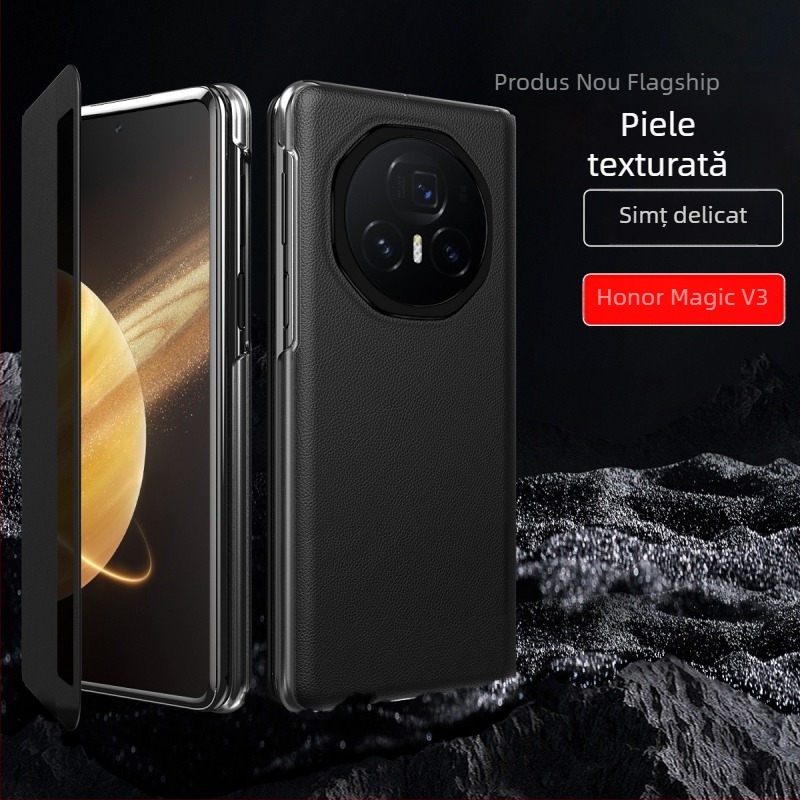 Carcasă Honor Magic V3 cu suport pentru ecran pliabil – protecție completă, rezistență la șocuri, anti-uzură, material PC + piele imitatie, prelucrare mecanică