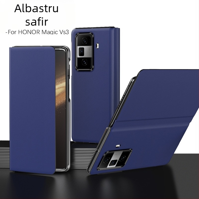 Carcasă Honor Magic V3 cu suport pentru ecran pliabil – protecție completă, rezistență la șocuri, anti-uzură, material PC + piele imitatie, prelucrare mecanică