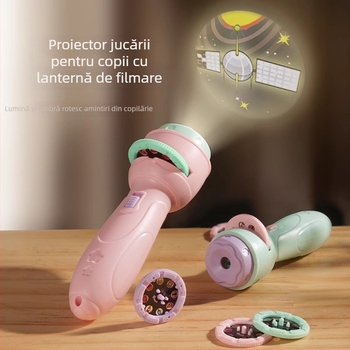 Jucărie cu proiector LED pentru copii | efecte de lumină dinamice | învățare interactivă și dezvoltare vizuală | 15-35 ani
