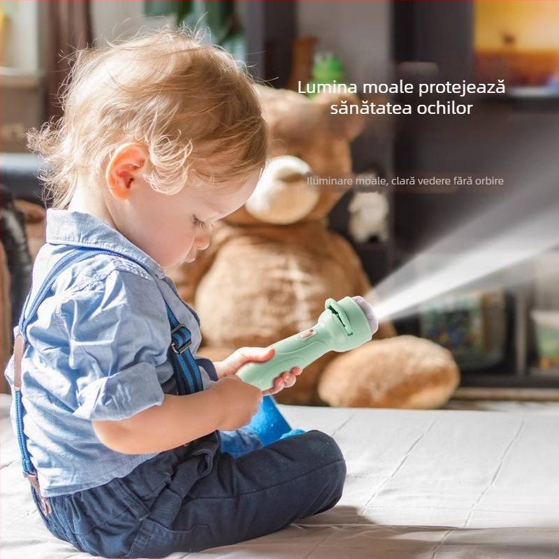 Jucărie cu proiector LED pentru copii | efecte de lumină dinamice | învățare interactivă și dezvoltare vizuală | 15-35 ani
