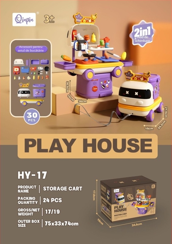 Set de bucătărie pentru joacă – din plastic, educațional și interactiv, pentru copii 4–6 ani