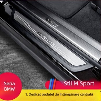 Kinracdine praguri din oțel inoxidabil pentru BMW Seria 3, Seria 5, X3/X5/X6, transmisie automată