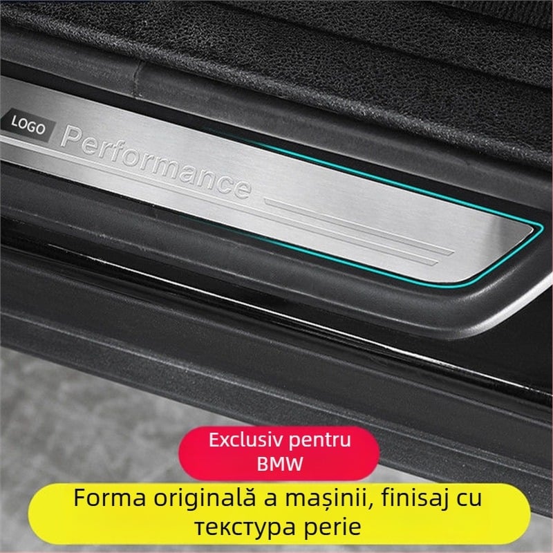 Kinracdine praguri din oțel inoxidabil pentru BMW Seria 3, Seria 5, X3/X5/X6, transmisie automată