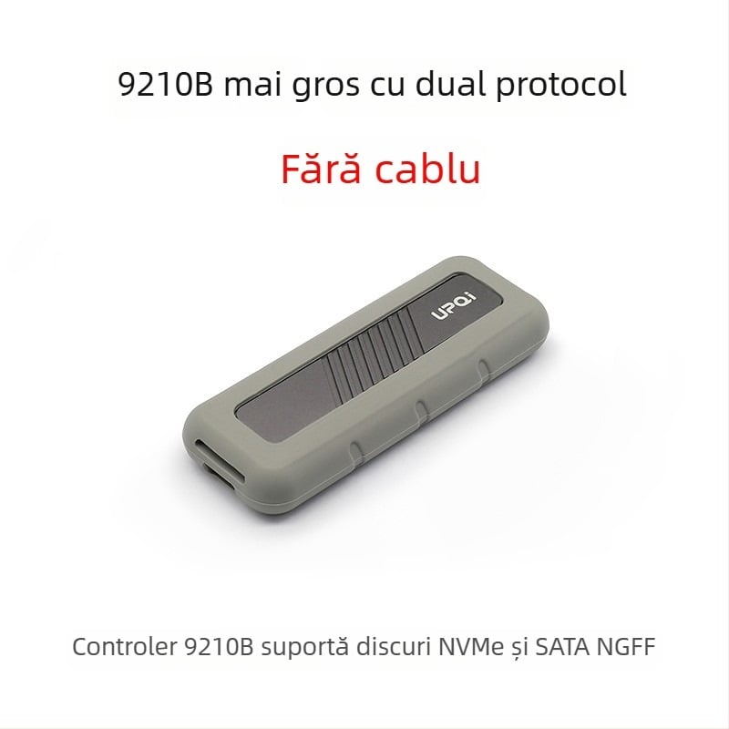 Carcasă externă NVMe M.2 pentru SSD, dual protocol, USB 3.2 Type-C, aliaj de aluminiu, model S-N0C2/3