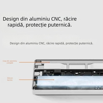 SD002 Carcasă pentru hard disk din aliaj de aluminiu cu răcire activă, 4TB capacitate, transfer de 10Gbps