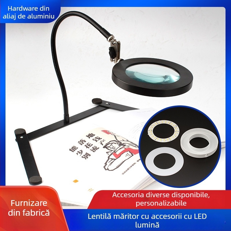 Carcasă LED pentru lampă de birou din aluminiu, model 202004171, procesare personalizată, potrivită pentru saloane de tatuaje și frumusețe